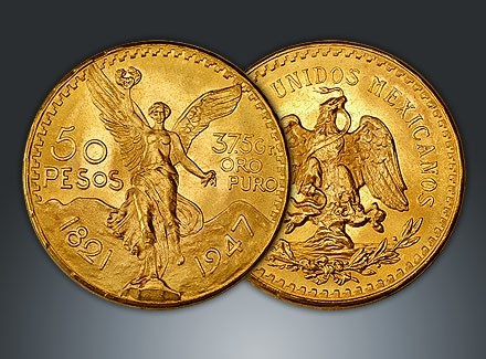 Spotlight on the mexican gold 50 Pesos Orobel