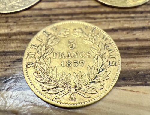 Présentation de la pièce 5 francs napoléon français en or